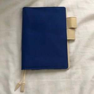 Hobonichi a6 royal blue and cream cover